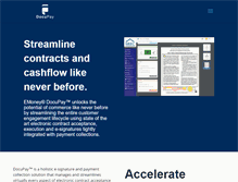 Tablet Screenshot of docupay.com